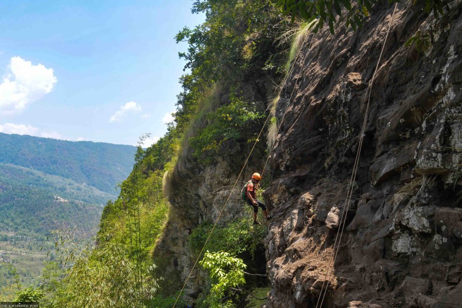 Rock climbing trail aims to boost adventure tourism in Dolakha